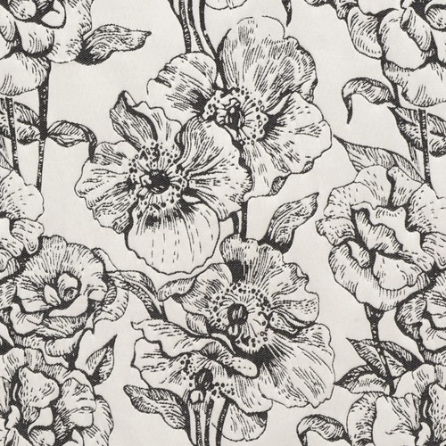 Black white floral bouquet - floral,