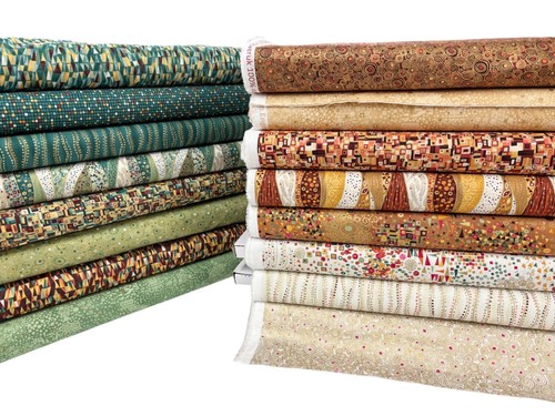 Makower golden fabric cotton - golden,