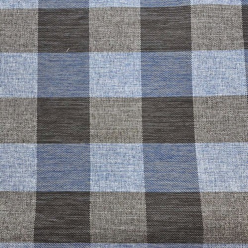 Blue and grey check - and, upholstery