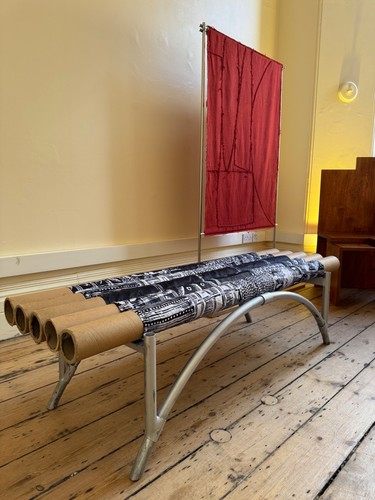 Bespoke fabric tube bench - bespoke,