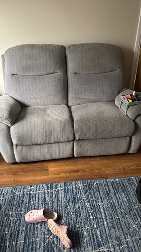 Grey seater reclining sofa - grey,